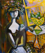 "Girl with fruits". 1998.