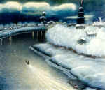 "Vologda". 1994. 47*58. Mixed technique. Private collection, Nantes, France