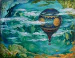 "Around the world"  2000, oil, 6080 cm