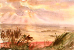 "Morning at see".2000. Aquarelle.