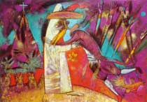 Judah's Kiss, 1999, 100140 Oil on canvas, Bible's Characters Cycle.