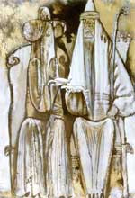 Sarah and Abraham, 1999, 6445 Paper, mixed technique. Bible's Characters Cycle.