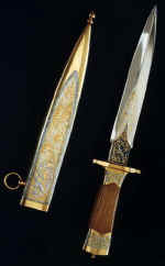 V.Tychkin, graduate project Hunters Knife steel, wood, gilding, silvering, blacking Supervised by Assoc. Prof. N.P.Chuvargina Yu.B.Ryabkov (Zlatoust)